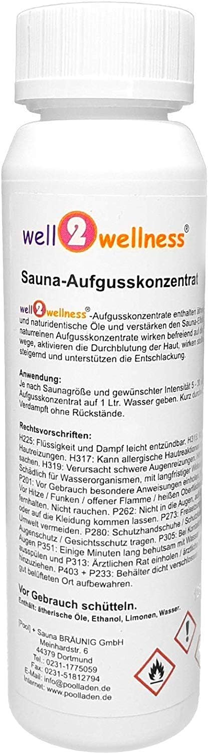well2wellness® Saunaaufguss Set 4 x 125 ml &