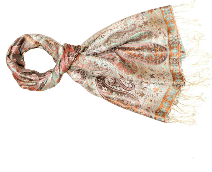 Lorenzo Cana Herrenschal Schaltuch jacquard gewebt 100% Seide 70 x 190 cm Paisley Muster Seidenschal
