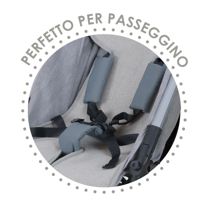 baby idea Universal-Kinderwagenbezug Sommer AIR MESH 3D mit atmungsaktivem, erfrischendem und antiba