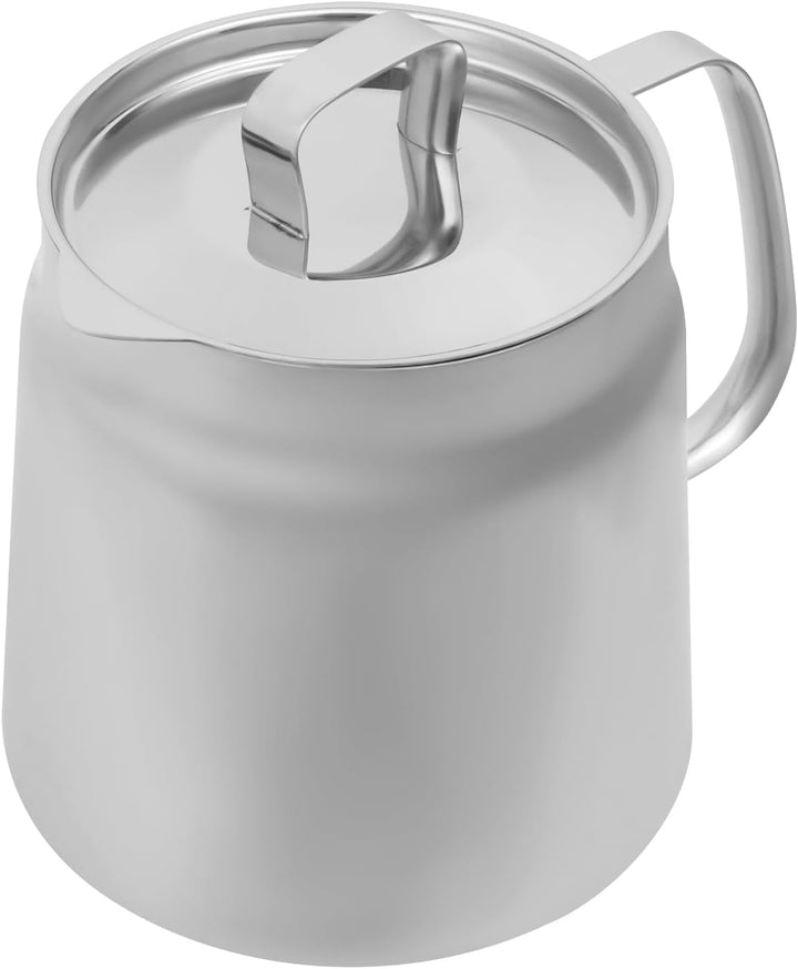 Friteuse mit Siebkorb 2 L Klein Frittiertopf öl, Haus&Outdoor-Camping Friteuse mit Griff, 304 Edelst