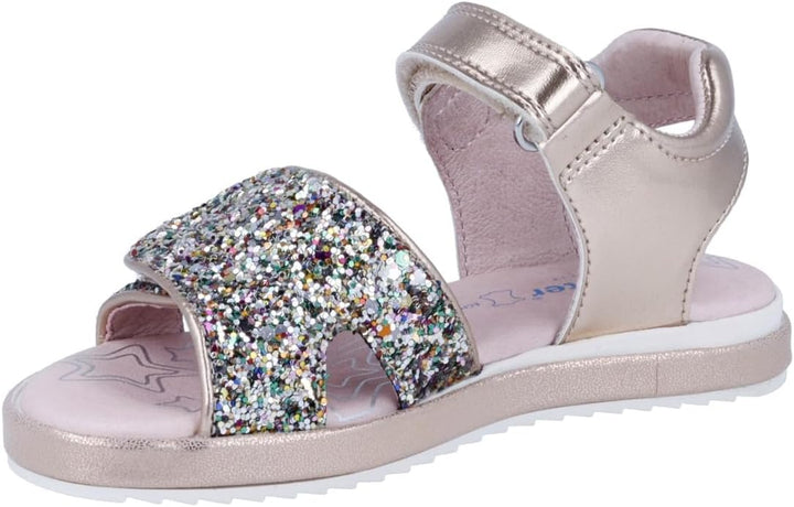 Richter Kinderschuhe Mädchen Halbschuhe Klett Sandale Rosa Freizeit 26 EU Salmon Gold, 26 EU Salmon