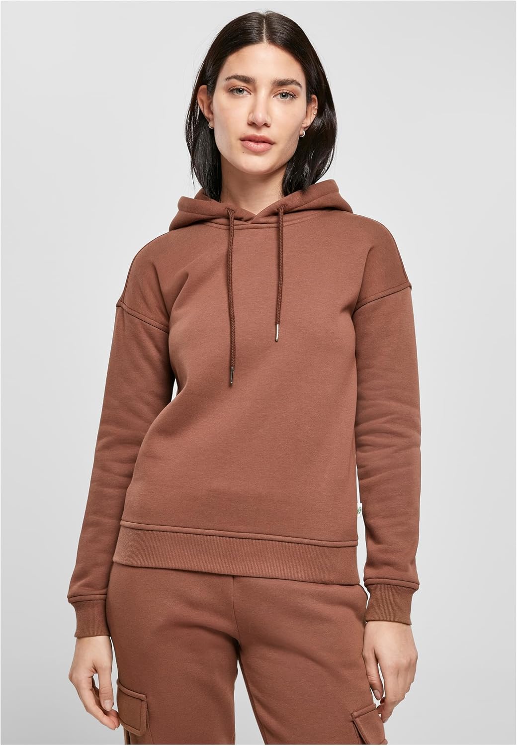 Urban Classics Damen Ladies Organic Hoody Kapuzenpullover 3XL Bark, 3XL Bark