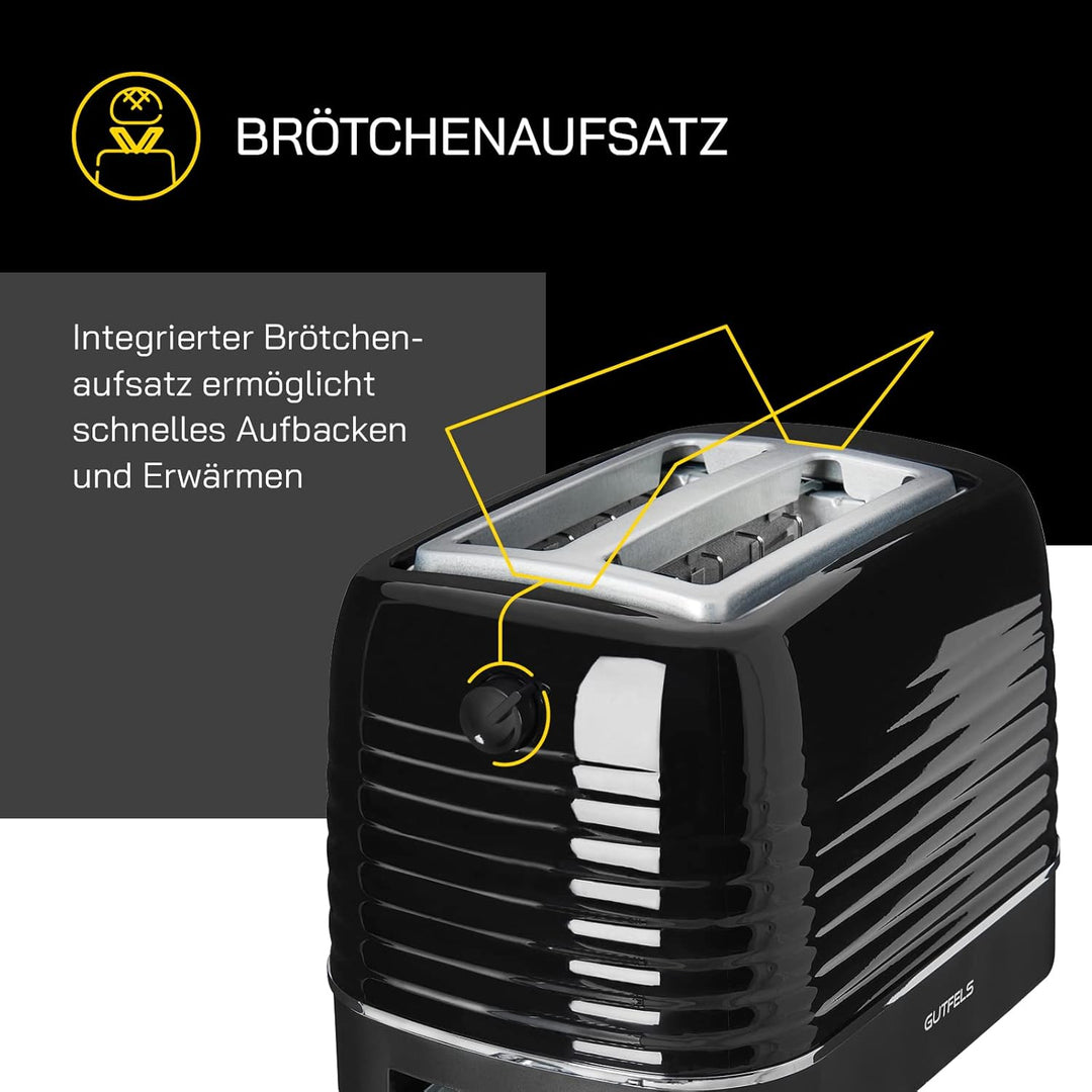 2-Scheiben-Toaster TOAST 3300 C | Integrierter Brötchenaufsatz | Toast-Zentrierung | Perfektes Toast