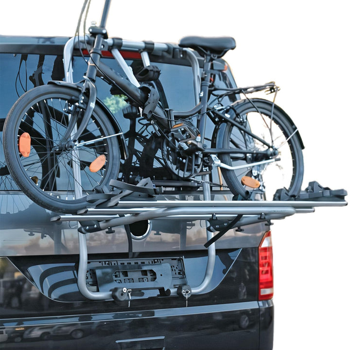 Menabo Fahrradträger kompatibel mit VW Transporter T5 2003-2015 Alu Schwarz, Transporter T5 2003-201