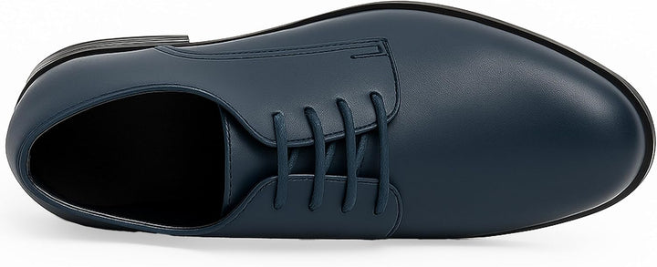 SIRRI Derby-Schnürschuhe für Jungen – Kommunion, Hochzeit, Abschlussball, formelle Schuhe Marineblau