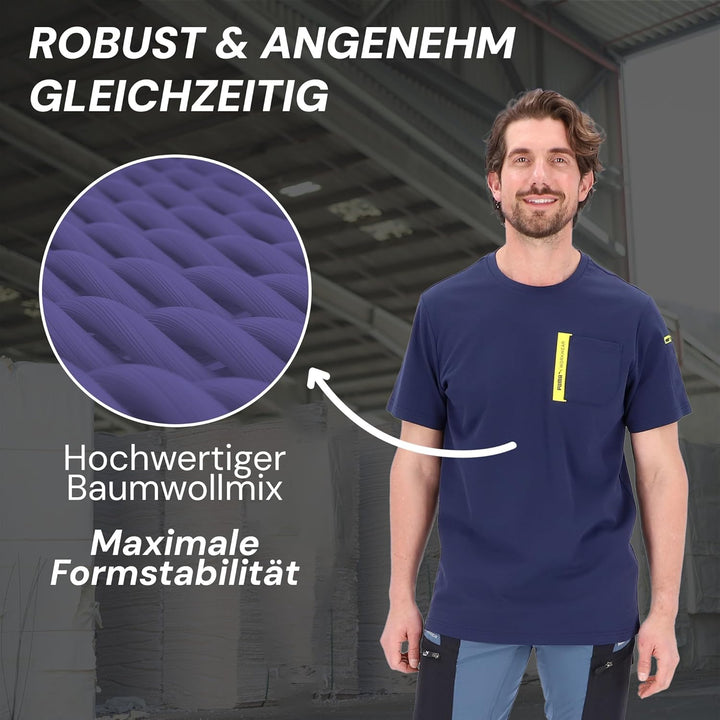 PUMA Workwear Advanced Kollektion - T-Shirts für Herren - Brusttasche und Utility Fach an der Schult