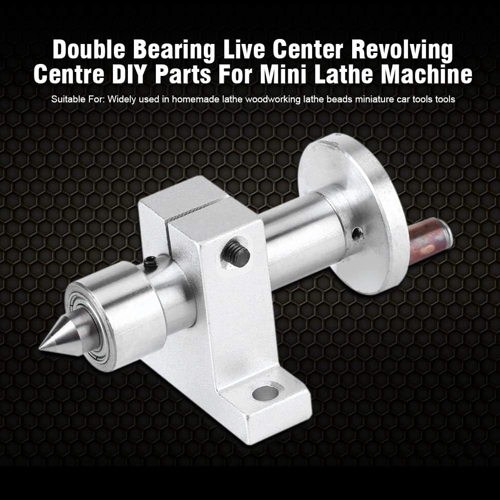 Mini-Drehfutter Mini-Drehmaschine Metallsplitter für Mini-Drehmaschine Doppellager Live Center Revol