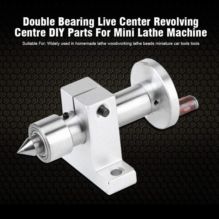Mini-Drehfutter Mini-Drehmaschine Metallsplitter für Mini-Drehmaschine Doppellager Live Center Revol