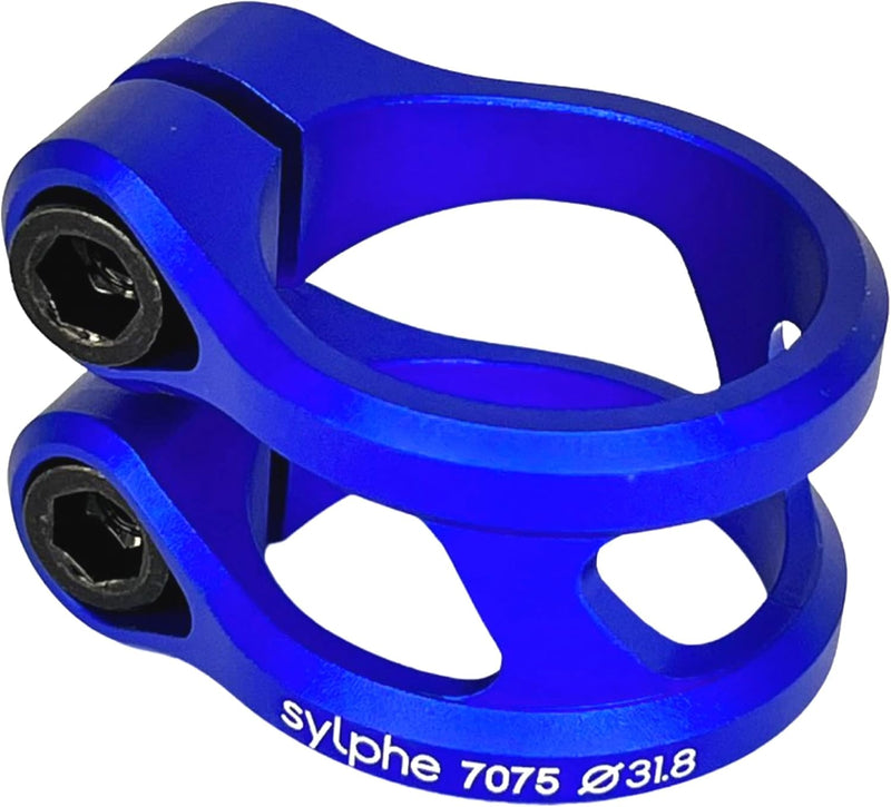 Ethic DTC Stunt-Scooter Clamp Park Trick Tret Roller Ersatz Klemme Sylphe + F26 Sticker Blau 32mm, B