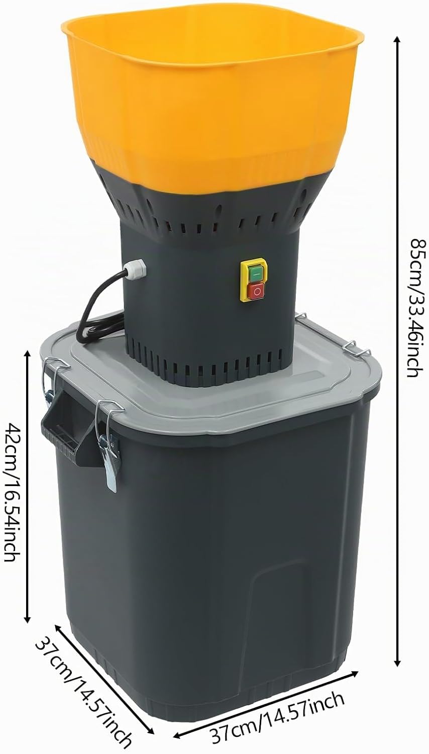 45L Getreidemühle Elektrisch, 1300W Professionelle Schrotmühle Kornmühle mit 5 Siebe für alle Arten