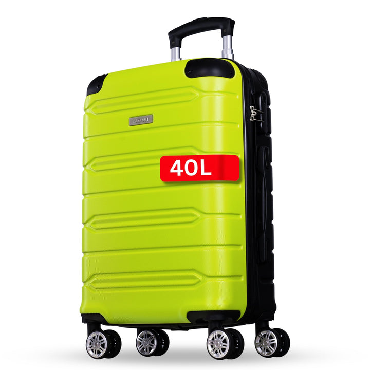 NOWI Handgepäck Koffer leicht – 40L Volumen – 8 Rollen 360° drehbar – Leichter ABS Koffer mit Zahlen