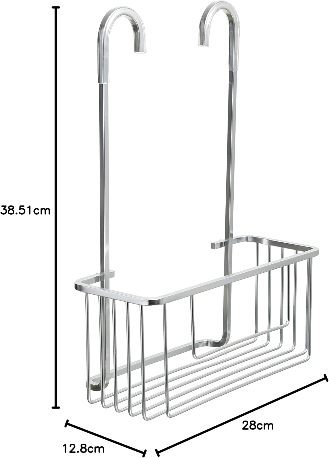 TATAY Duschkorb Aluminium | Feuchtigkeits- & Korrosionsbeständig | Belastbar bis 8kg | Einfache Mont
