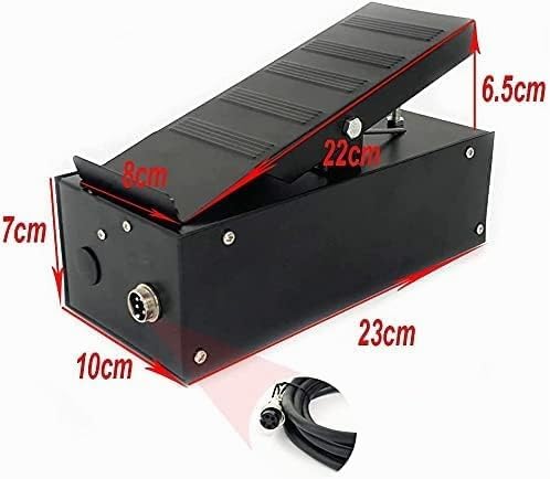 SUSEMSE Schweisser-Fusspedal 2+3 Pin für WIG-Schweissmaschinen Power Fussplatte Steuergerät