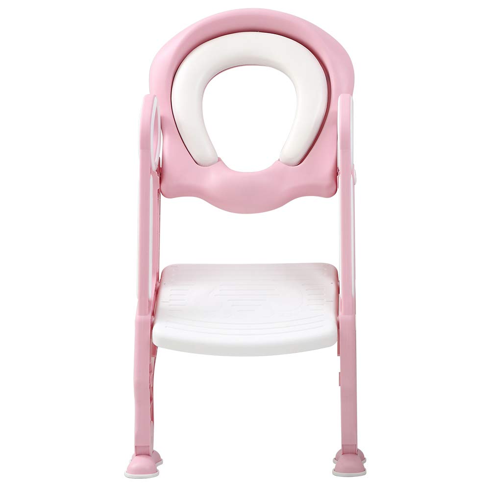 Toilettensitz kinder mit treppe, Faltbar Toilettentrainer Stabilen Rutschfesten, Kinder WC Sitz mit