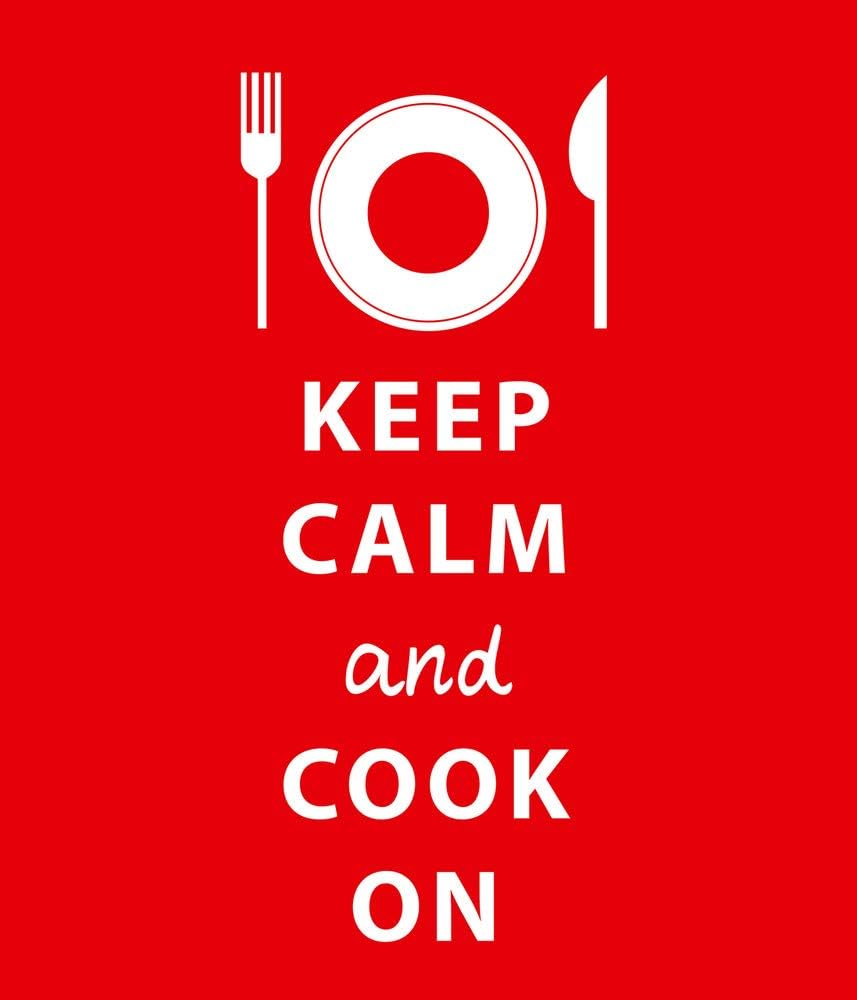 WENKO Glasrückwand Keep Calm - Spritzschutz, Gehärtetes Glas, 70 x 60 cm, Mehrfarbig, Keep Calm