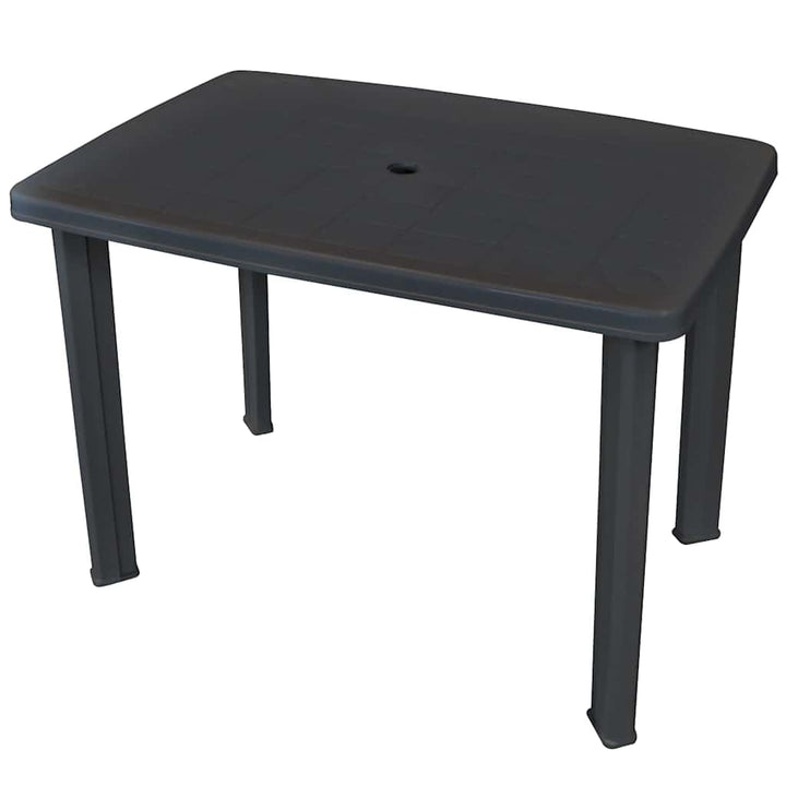 vidaXL Gartentisch Kunststoff Balkontisch Esstisch Campingtisch Terrasse Tisch 101 x 68 x 72 cm Anth