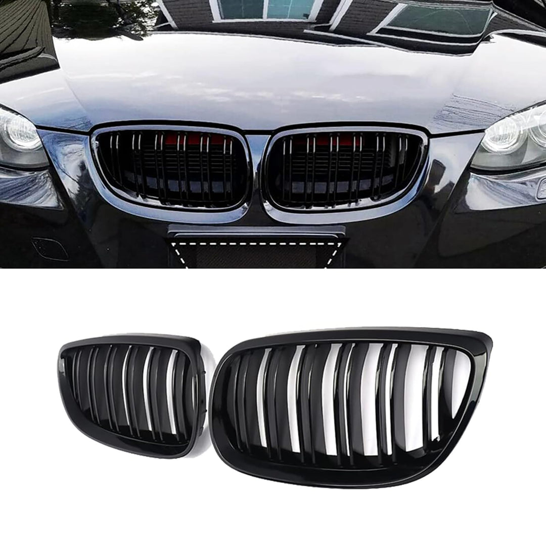 YIUBCZOQI E92 E93 Kühlergrill für BMW 3er E92 E93 nieren schwarz Facelift Nieren Coupe E92 E93 M3 Do