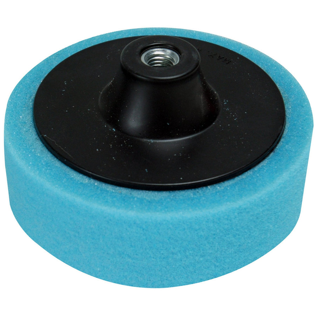 Polierköpfe Schwämme weich mittel oder hart 150mm M14 - Mittel 150mm Polierkopf blau Medium 150mm Po