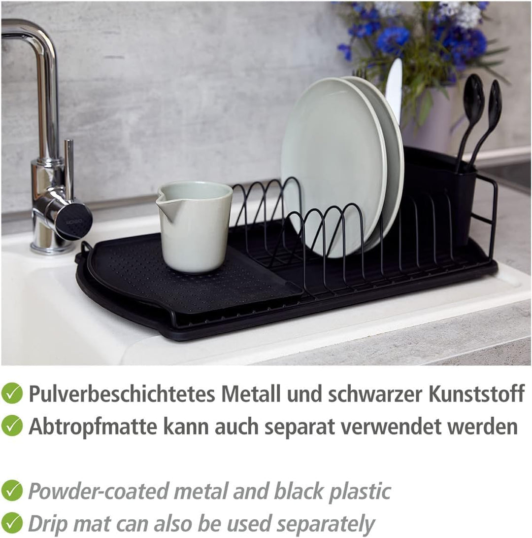 WENKO Geschirrabtropfer Basic, Abtropfgestell für Geschirr, ideal zum Abstellen neben der Spüle, aus