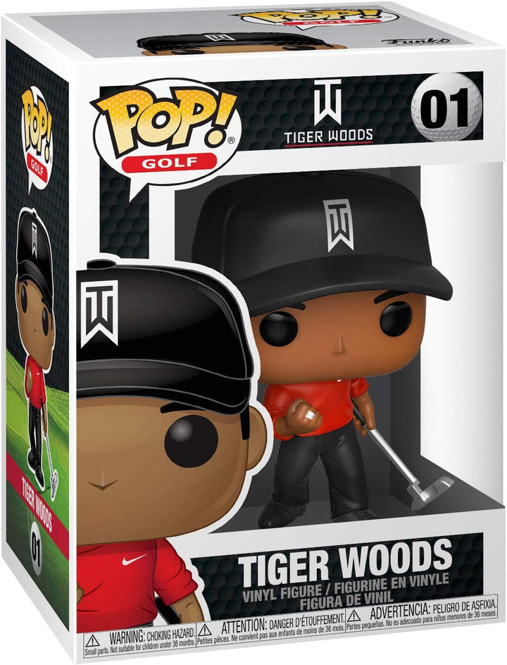 Funko Pop! Golf: Tiger Woods - (Red Shirt) - Vinyl-Sammelfigur - Geschenkidee - Offizielle Handelswa
