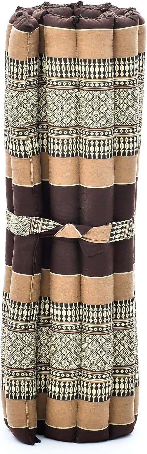 Leewadee Zabuton Meditationsmatte - Kapok Bodenkissen für Yoga, Zen &amp; Kniematte Sf10 - Braun, Sf10 -
