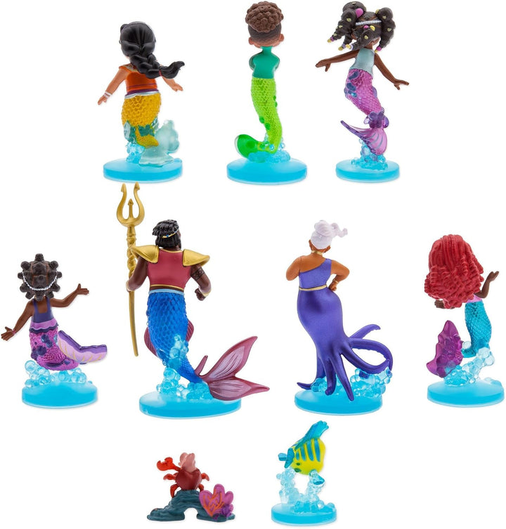Disney Store Official - Disney Junior Arielle - Deluxe-Figurenspielset - 9 Teile - 10 cm/3,9" - Meer