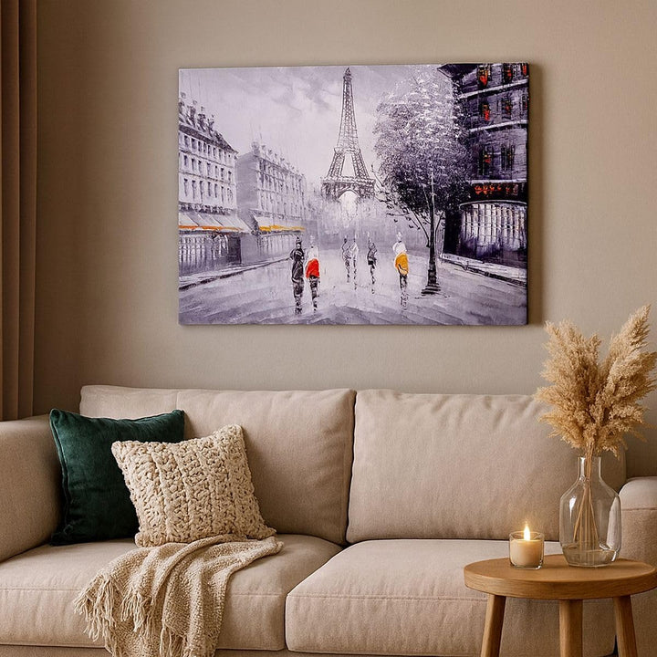 Bilder auf Leinwand 100x70cm Leinwandbild Architektur Paris Eiffle Frankreich Gross Wanddeko Bild Sc