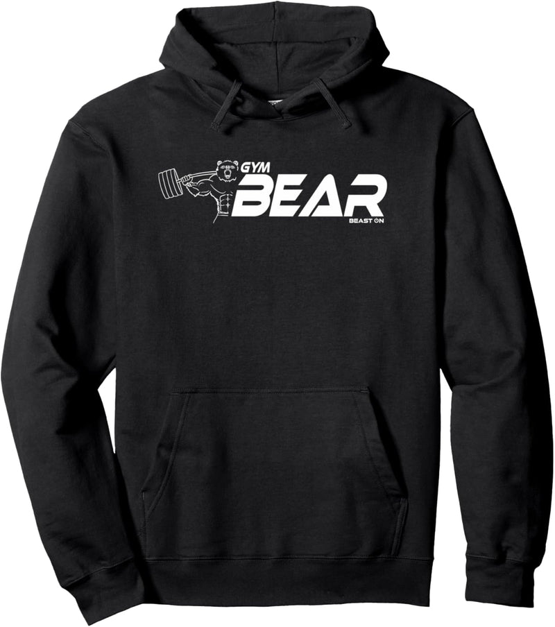 Gym Bear Motiv Bär Gym Design Beast ON Fitness Sprüche Pullover Hoodie