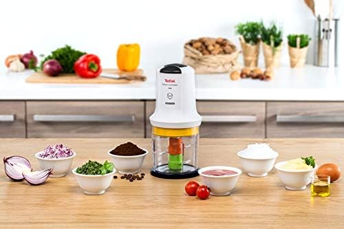 Tefal MQ7231 Elektrischer Lebensmittelzerkleinerer 0,5 l, schwarz, transparent, weiss, 500 W - Elekt