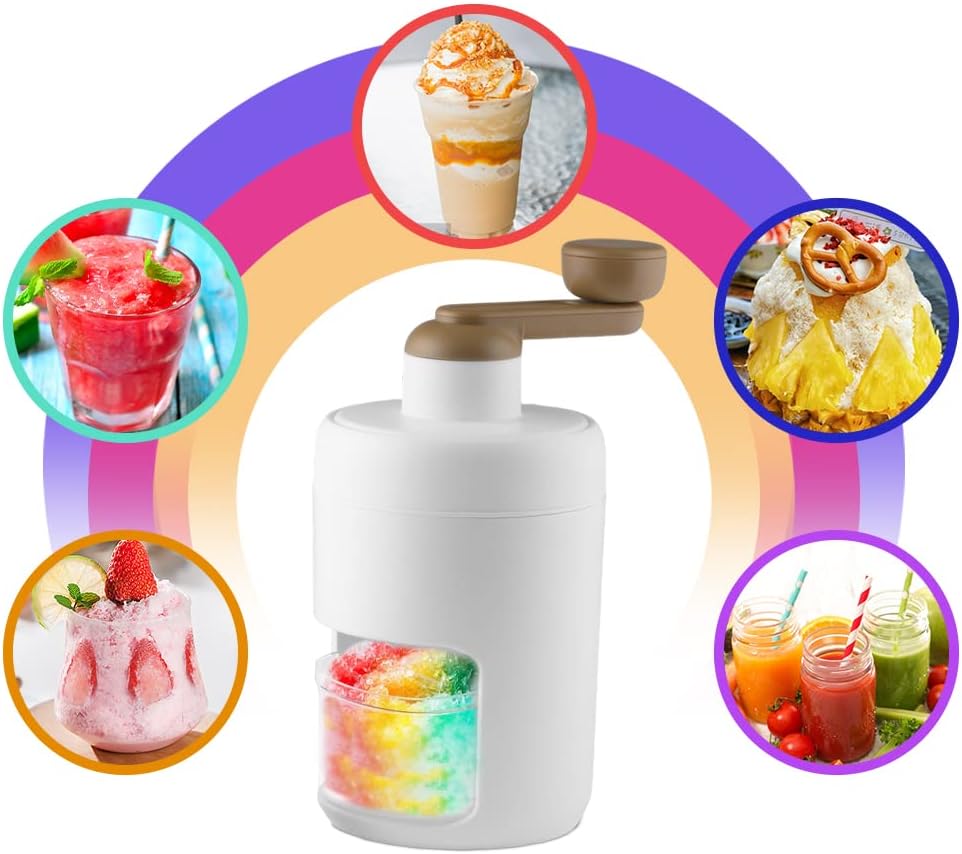 Rasierte Eismaschine, Schneekegel-Maschine, Slushie-Maschine mit Edelstahl-Klingen für Eis, Schneeke