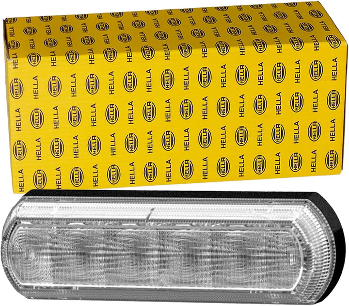 HELLA - Blinkleuchte - Shapeline Tech - LED - 12/24V - geklebt/Anbau - Lichtscheibenfarbe: glasklar