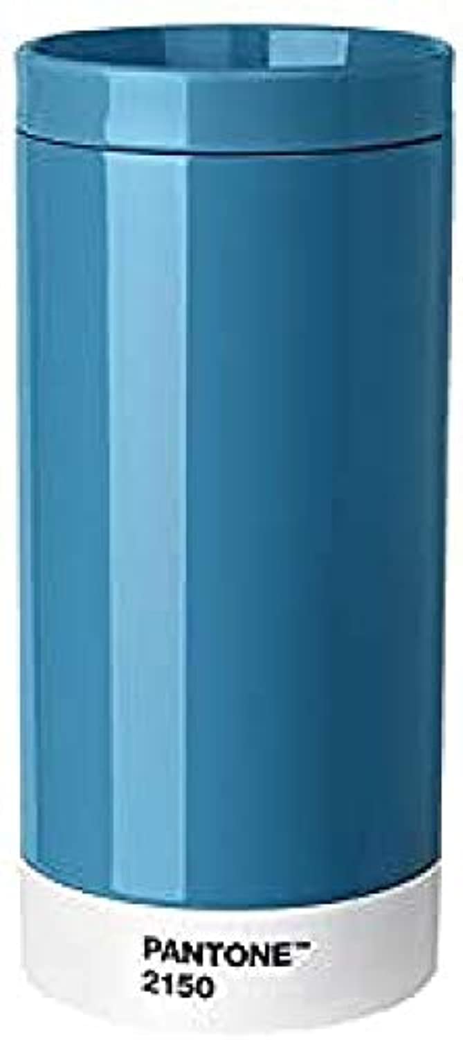 Pantone Reisebecher, Edelstahl, ABS, Blue 2150,7.5 x 7.5 x 16.4cm, Blue 2150