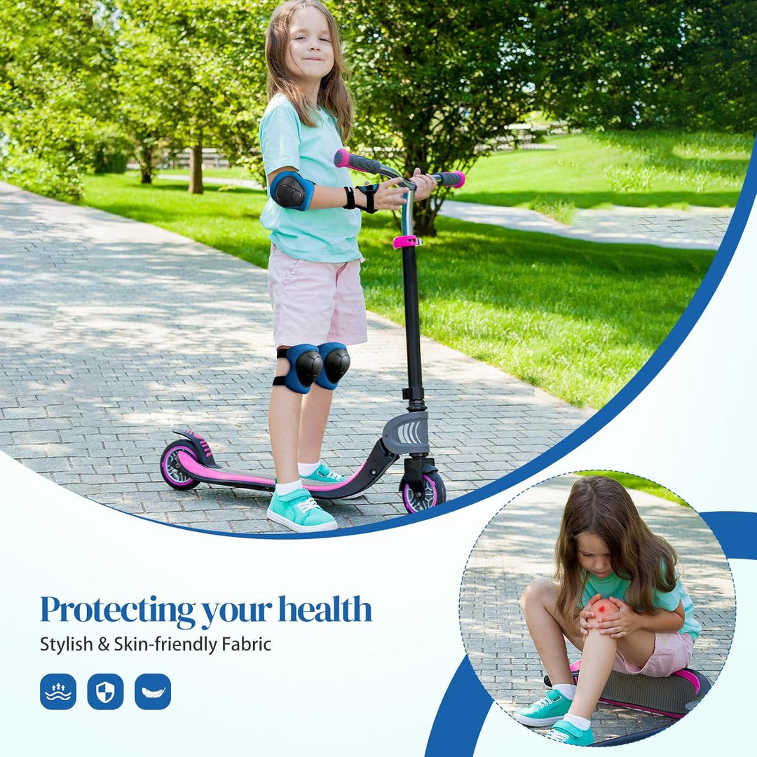 Knieschoner Kinder Schoner Inliner Protektoren: [6er Set] Schützer Inline Skates Kinder Knieschützer