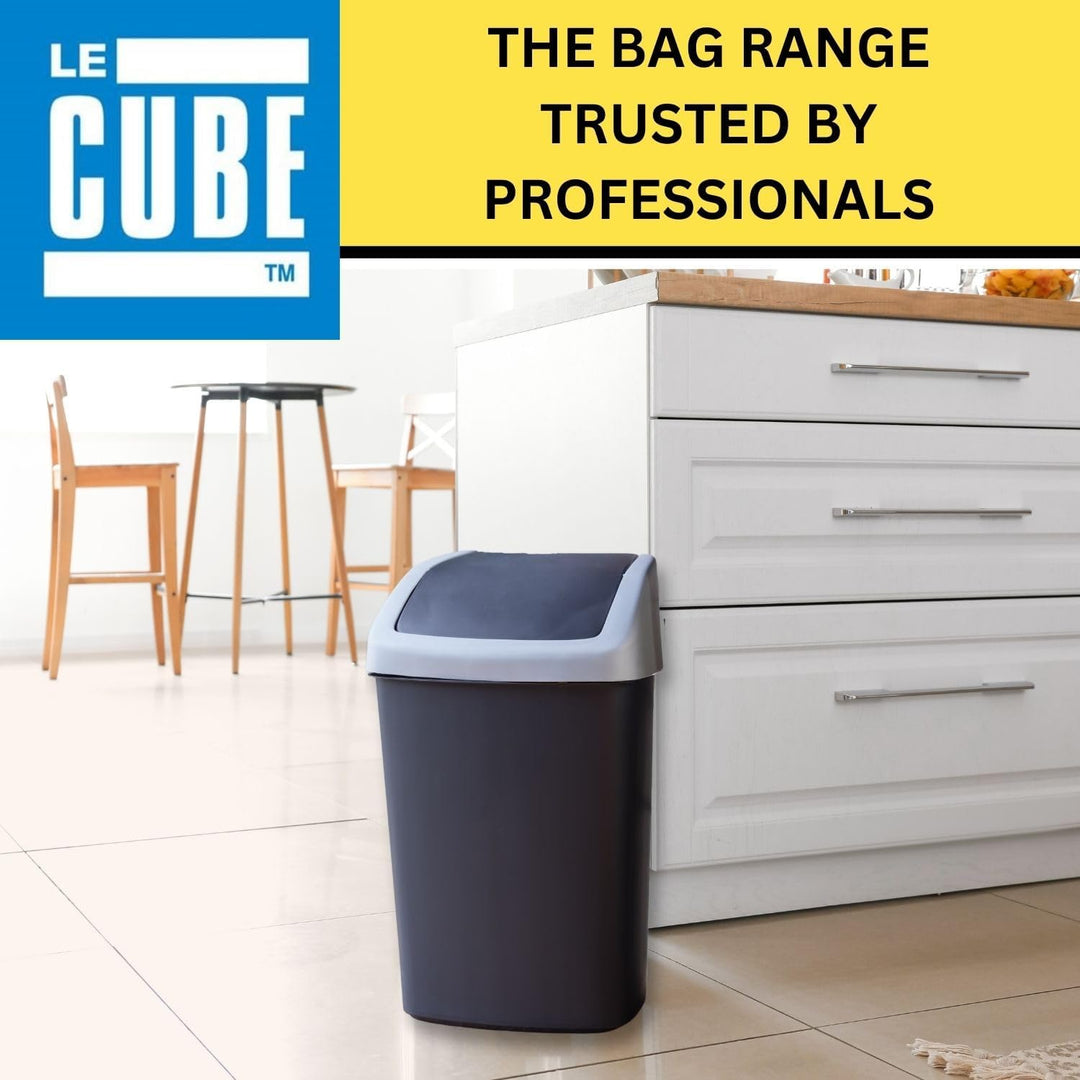 Le Cube RY01765 480 Säcke für Mülleimer mit Schwingdeckel, 40 l Fassungsvermögen, 200 Stück (Verpack