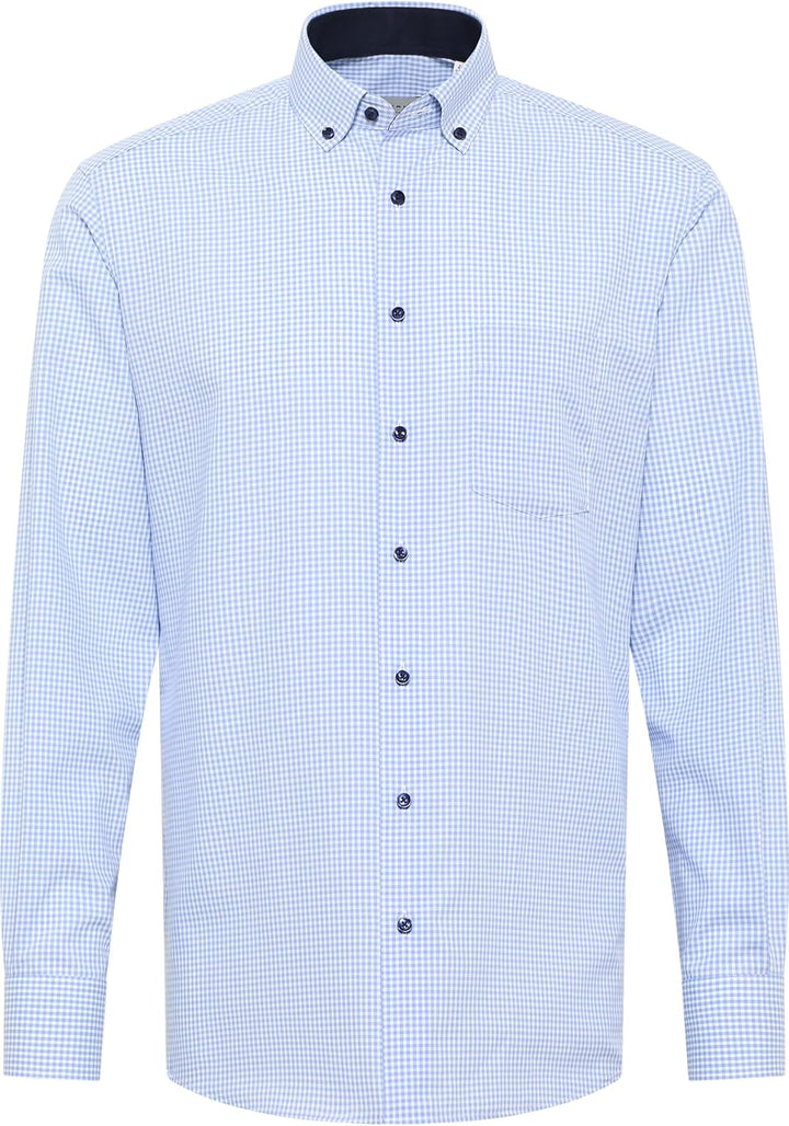 ETERNA Male Shirt unifarben 41 Hellblau, 41 Hellblau