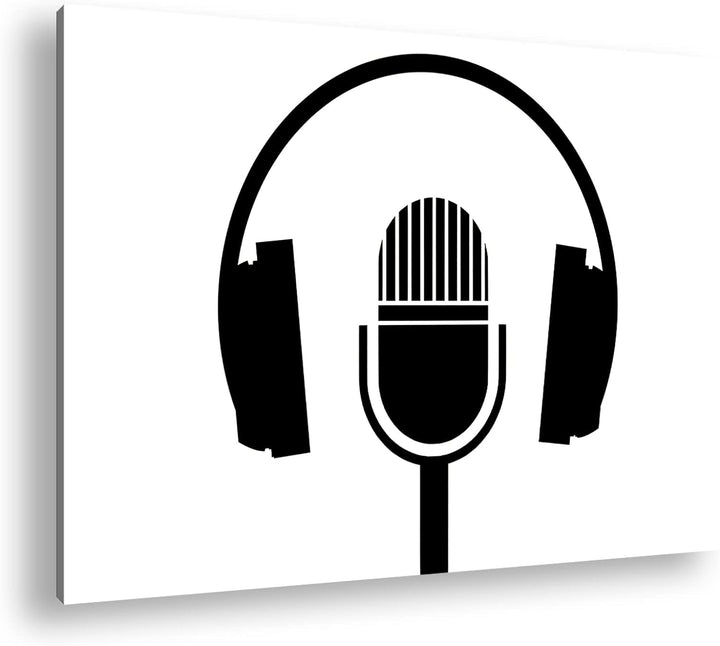 deyoli Audioaufnahmen Format: 80x60 Effekt: Sepia als Leinwandbild, Motiv fertig gerahmt auf Echthol