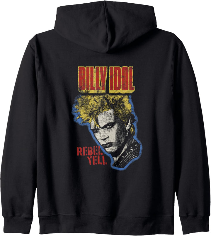 Billy Idol - Vintage-Porträt Kapuzenjacke