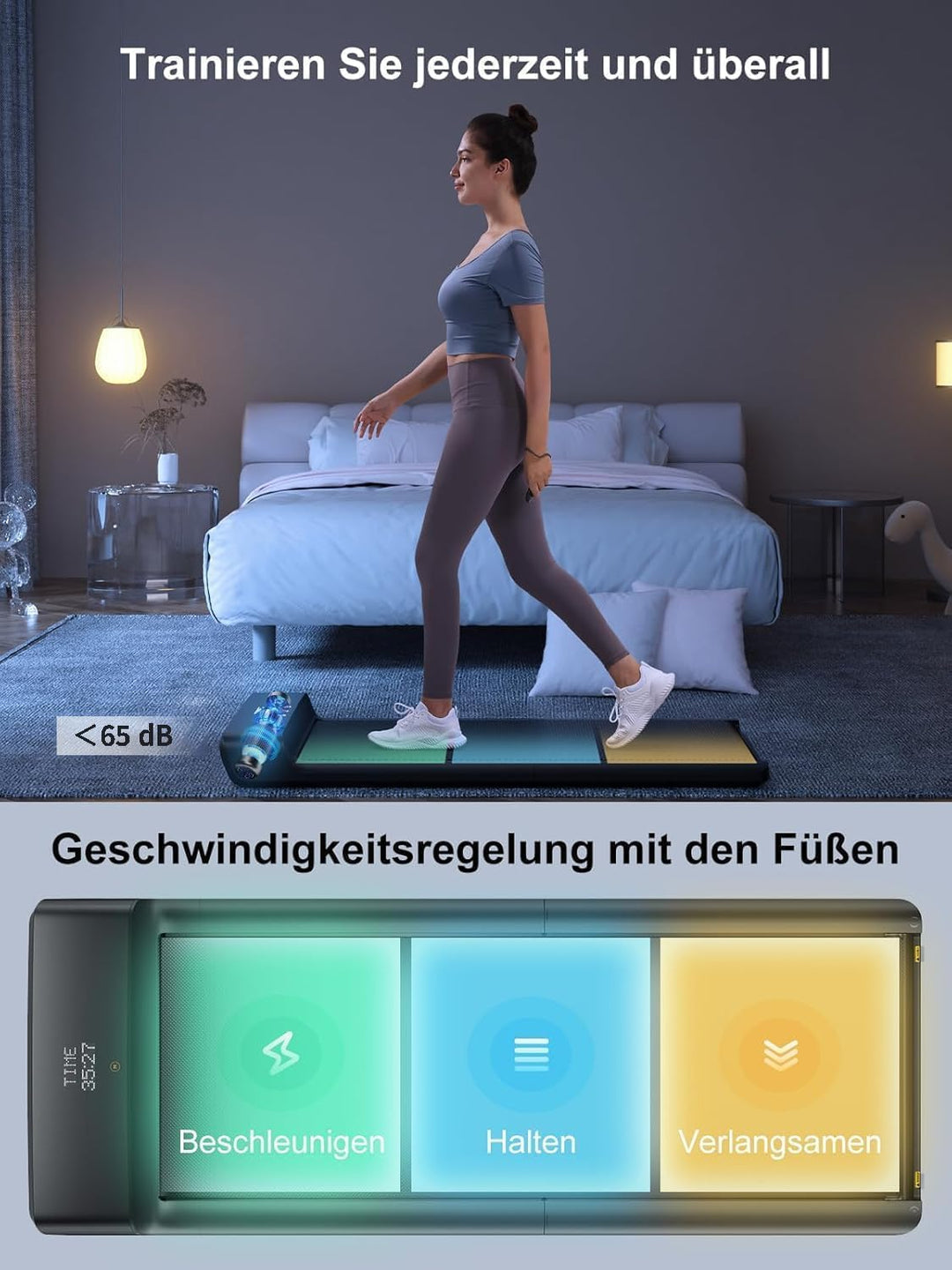 WalkingPad by KingSmith Z1, P1, A1 Pro, Z3 Hybrid+ Walking-Pad Laufband für Zuhause Büro klappbar (j