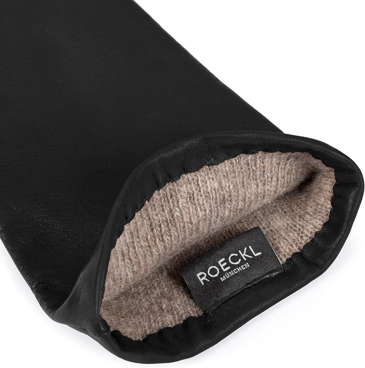 Roeckl Damen Handschuh Edelklassiker Kaschmir (lang) 8 Schwarz (Black 000), 8 Schwarz (Black 000)