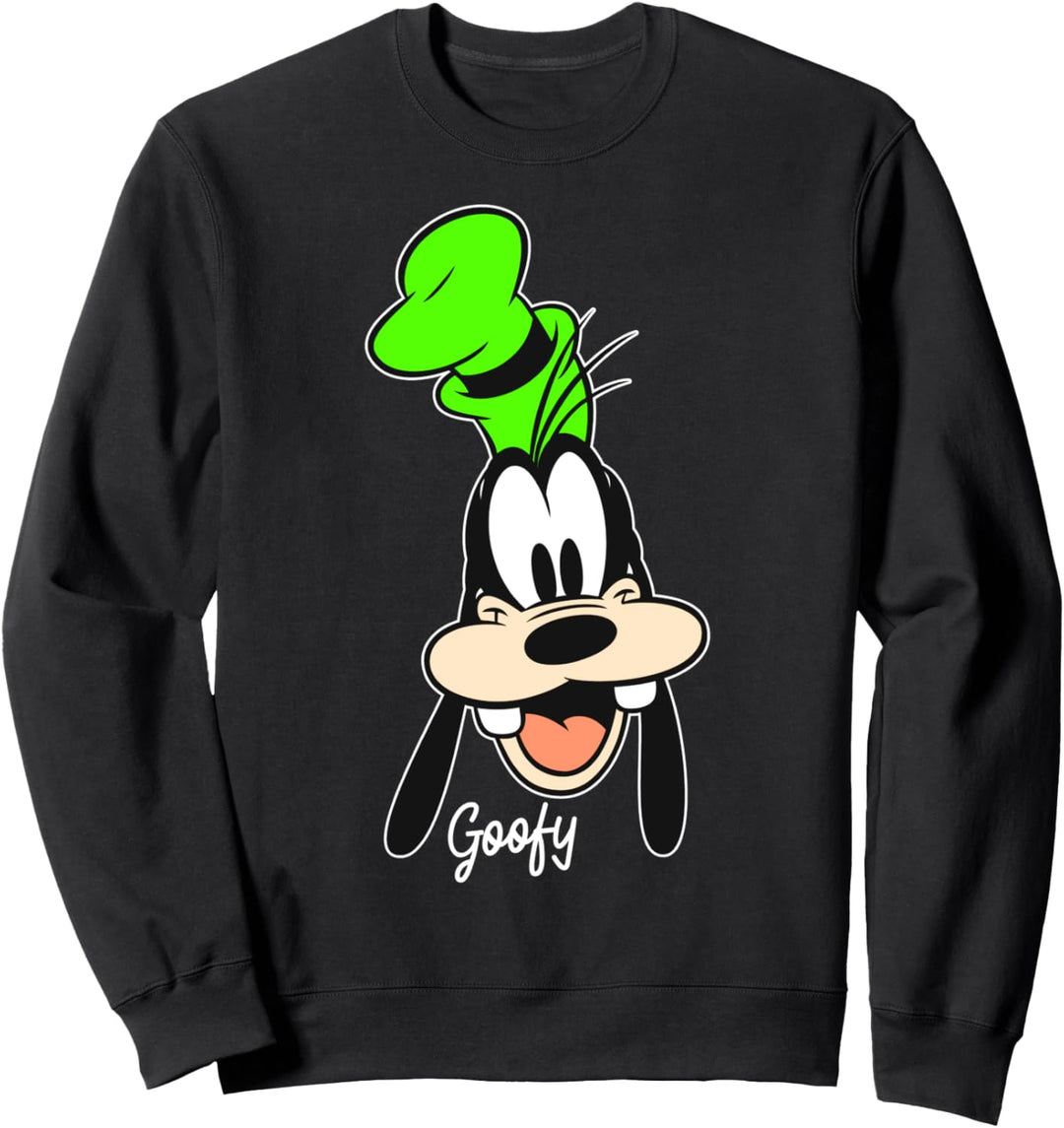 Disney Mickey And Friends Goofy Big Face Portrait Sweatshirt