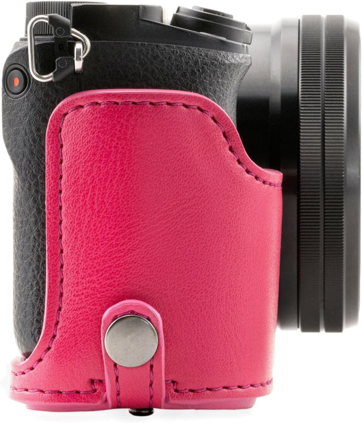 MegaGear Sony Alpha A6300, A6000 (16-50 mm) Ever Ready Leder Kamera-Case mit Trageriemen und Batteri