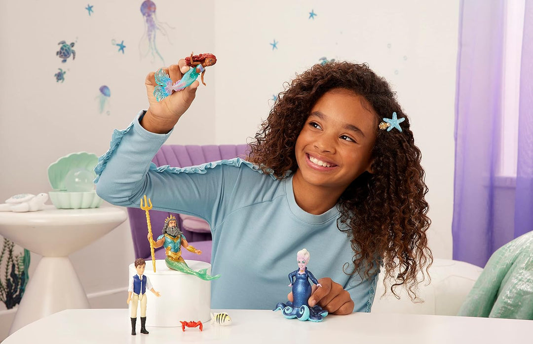 DISNEY Arielle, die Meerjungfrau - Abenteuerset mit Ursula, Prinz Erik, König Triton und Arielle zus