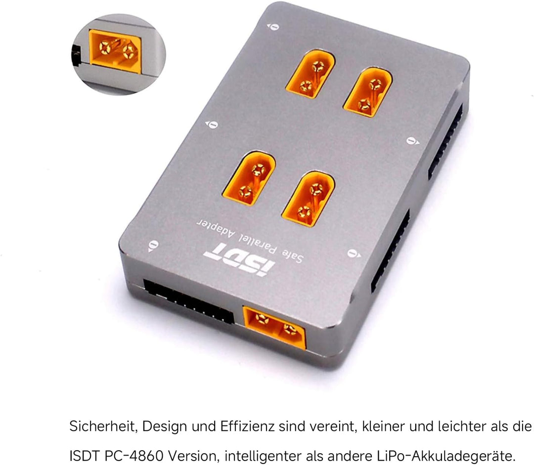 ISDT PC-4860S Lipo Akku Parallel Ladekarte,RC Lipo Balanced Parallel Charging Board,Sicher Parallel