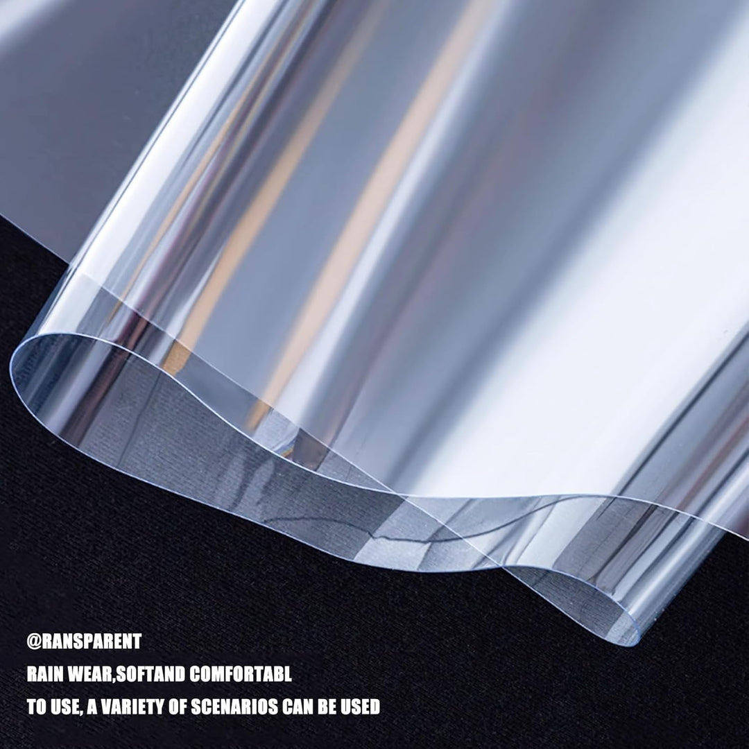 Abdeckplane Wasserdicht, Grosse Transparente Plane Abdeckung mit Ösen dicke, reissfeste Plane PVC Vo