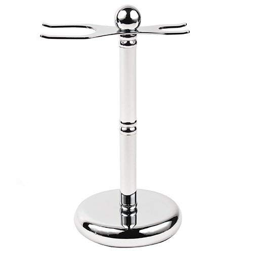 Parker Safety Razor Deluxe 2 Prong Sicherheits-Rasiermesser und Rasierpinsel Rasierständer Aus Chrom