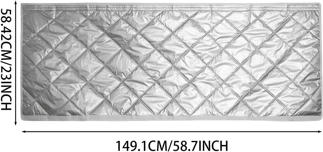 Schlauchabdeckung Tragbare Klimaanlage Gesteppte Klimaanlage-Schlauch-Isolierhülle 147x58 cm 2 Verst