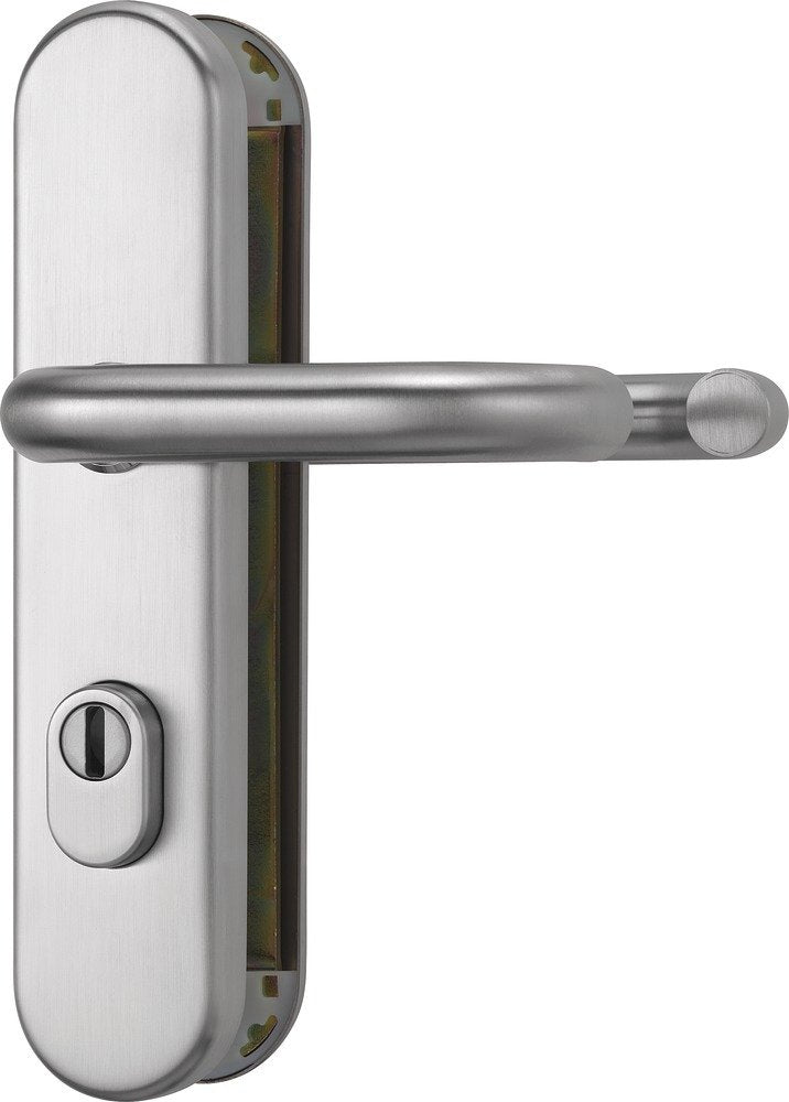 ABUS Tür-Schutzbeschlag KLZS714 ER, mit Zylinderschutz rund, edelstahl, 12231 Edelstahl Beidseitig D