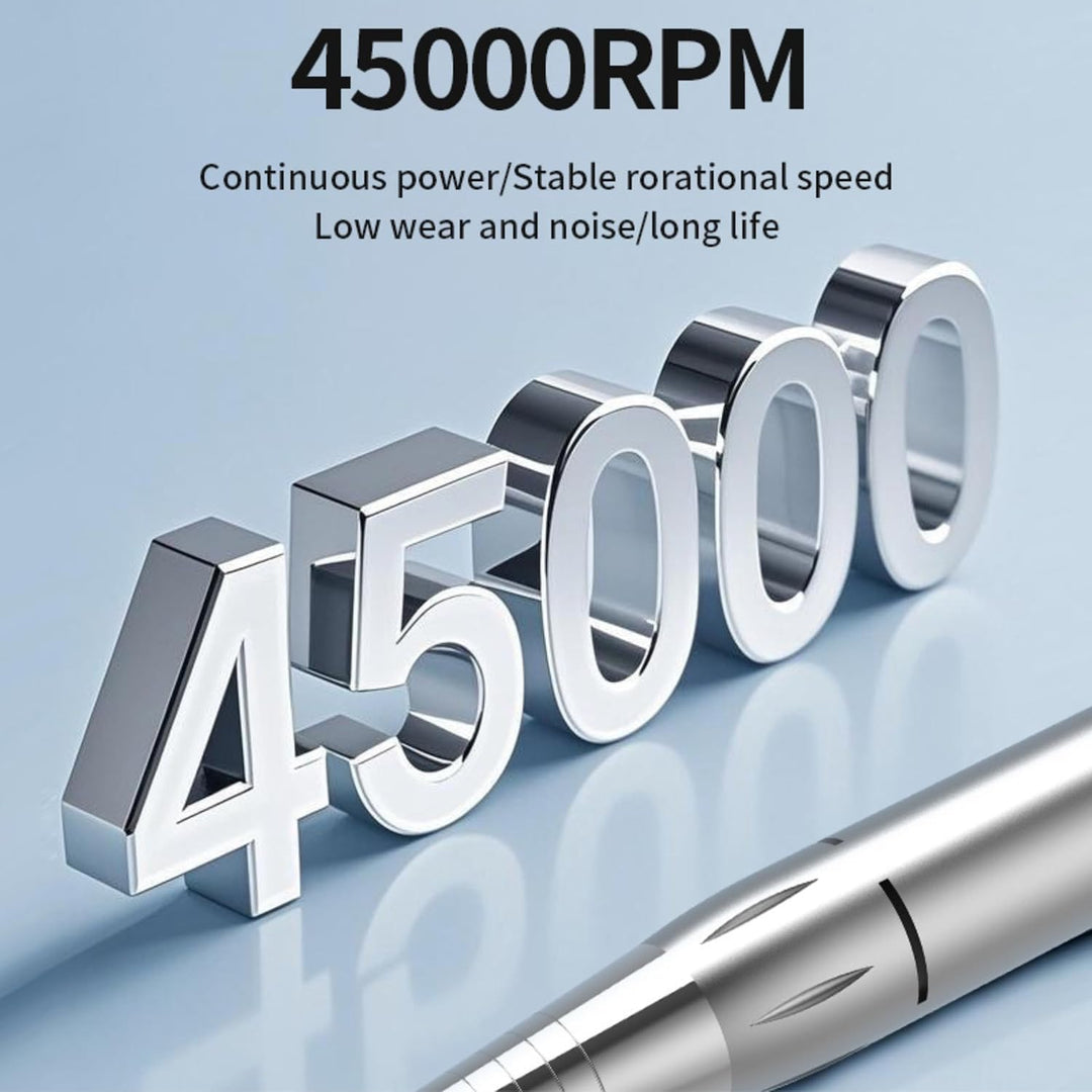 Kabellose Nagelfräse 50 W 45000 RPM mit USB-C, Wiederaufladbare Nail Drill Maschine mit Fräser-Set,