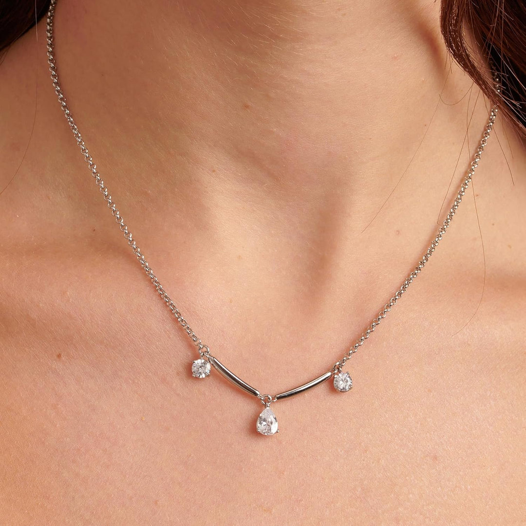 Brosway Affinity choker necklace with white zircons BFF178