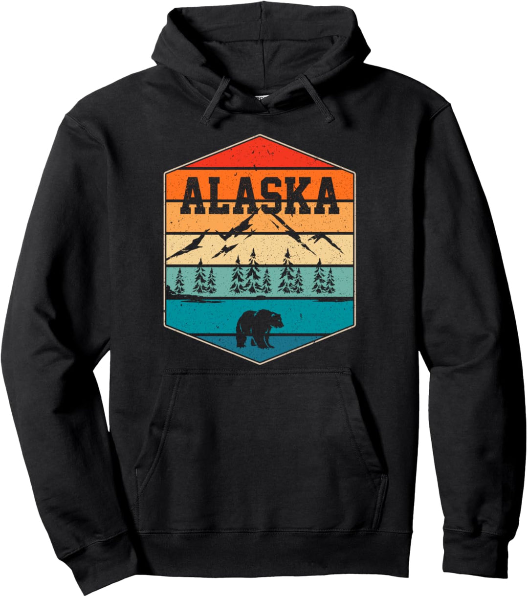 Alaska Gletscher Landschaft Berge Wandern Bär Tier Alaska Pullover Hoodie